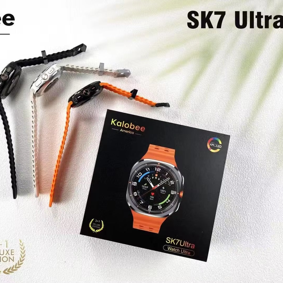 Kalobee Montre intelligente haute qualité HD Sk7 ULTRA — ساعة ذكية رياضية متقدمة لمتابعة اللياقة البدنية بدقة عالية résolution ultra HD مع تصميم أنيق وعصري.