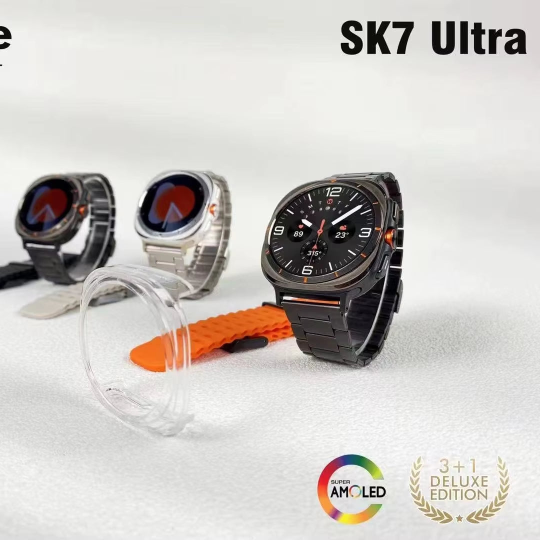 Kalobee Montre intelligente haute qualité HD Sk7 ULTRA — ساعة ذكية رياضية متقدمة لمتابعة اللياقة البدنية بدقة عالية résolution ultra HD مع تصميم أنيق وعصري.